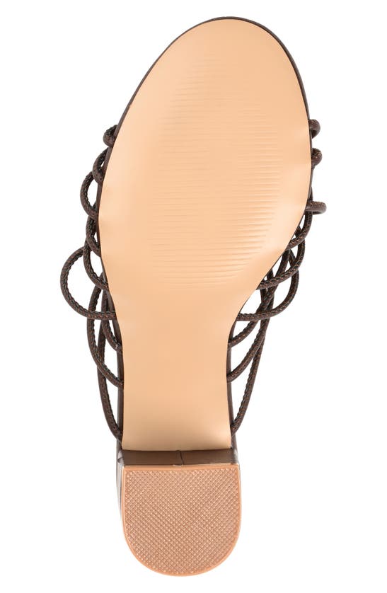Shop Journee Collection Kennadi Block Heel Sandal In Brown