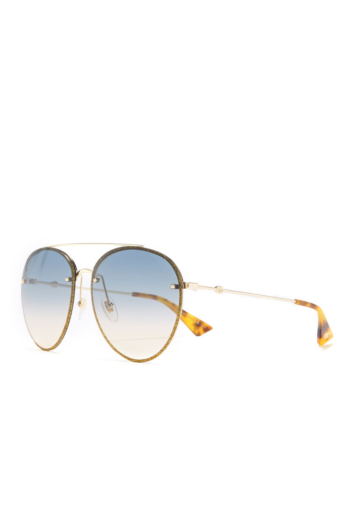 gucci 62mm aviator sunglasses