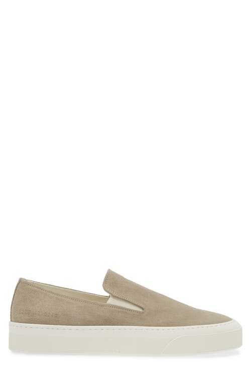 Common Projects Suede Slip-on Sneakers In Earth