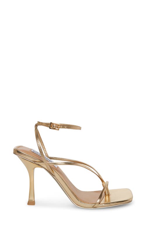 Shop Steve Madden Annie Ankle Strap Sandal In Champagne