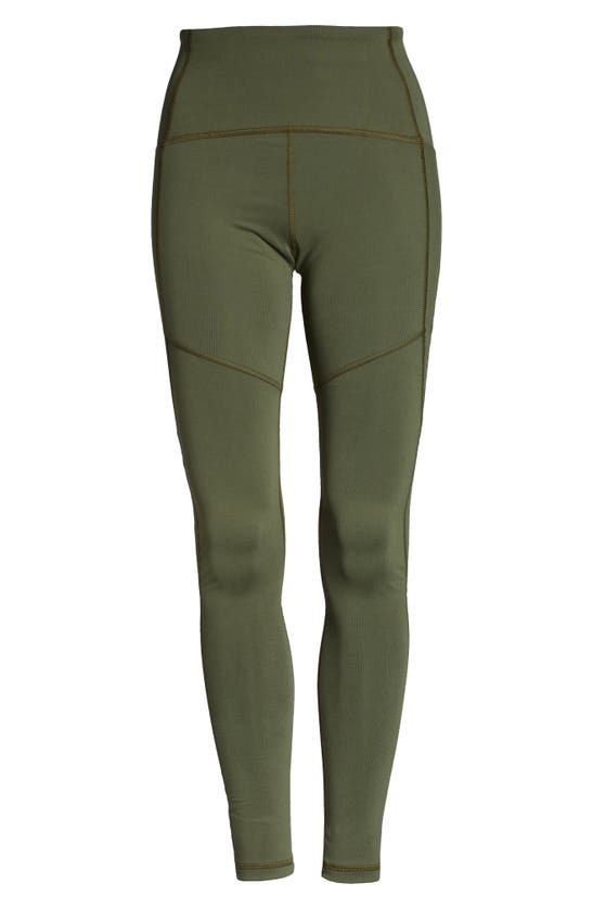 Thinx Active Period Moderate Absorbency Leggings In Kale