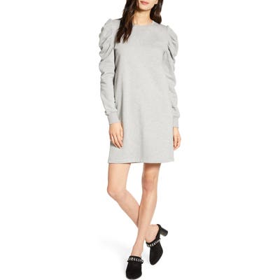 Rebecca Minkoff Janine Long Sleeve Shift Dress, Grey