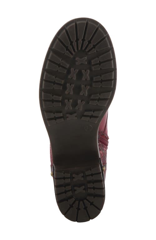 L'artiste By Spring Step Marty-met Bootie In Bordeaux Multi