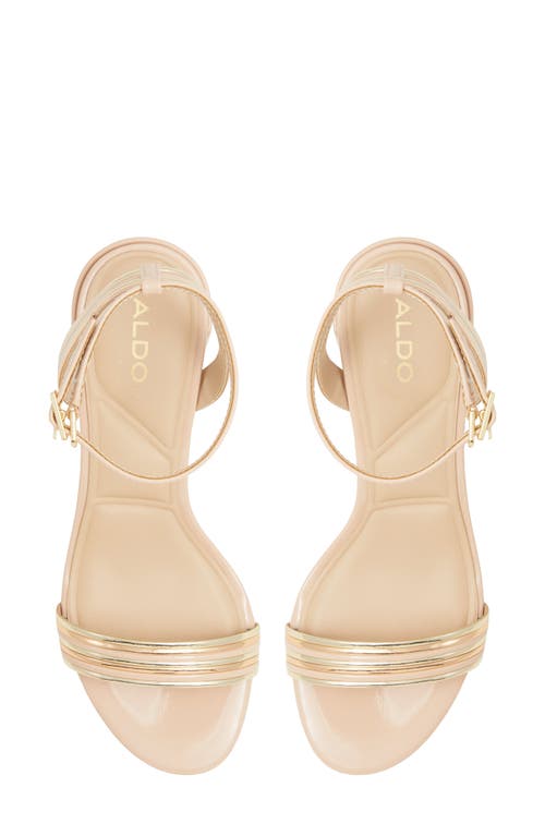 Shop Aldo Emelda Ankle Strap Sandal In Bone