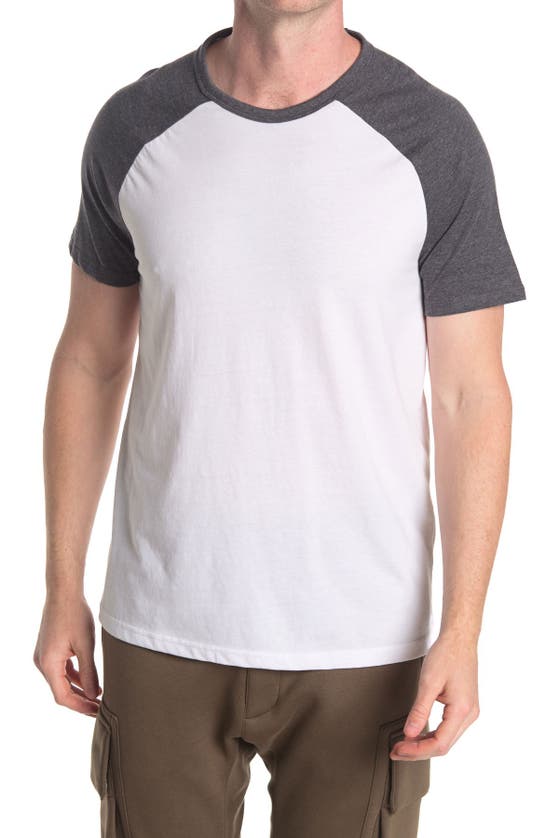 Abound Raglan Sleeve Baseball T-shirt In White