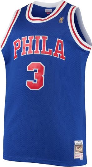 Mitchell & Ness Allen Iverson Royal/Red Philadelphia 76ers Sublimated Player Tank Top