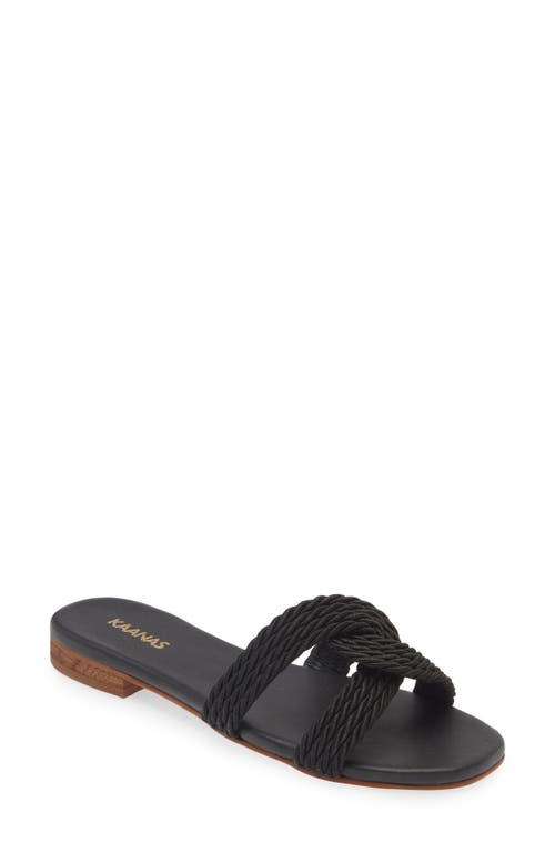 Kaanas Olas Slide Sandal in Black at Nordstrom, Size 9
