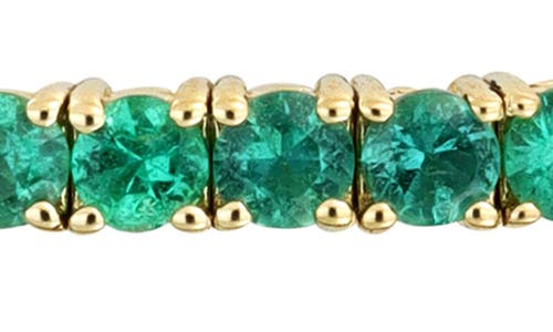 Bony Levy El Mar Gemstone Stretch Bracelet In 18k Yellow Gold Emerald