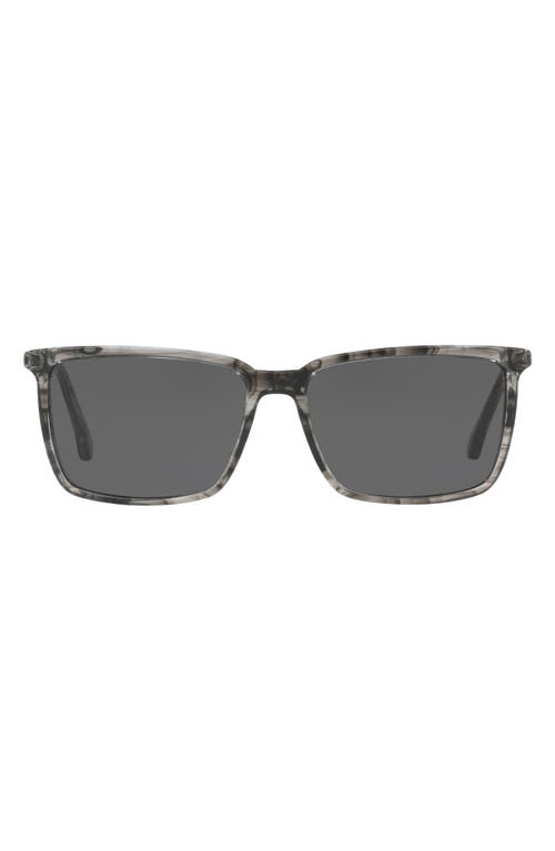 Brooks Brothers 58mm Rectangular Sunglasses In Black