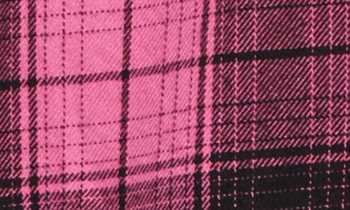 Purple Brand Men's Plaid Cotton Flannel Shirt In Pink