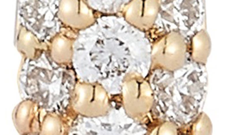Shop Dana Rebecca Designs Drd Diamond Pavé Huggie Hoop Earrings In Yellow Gold