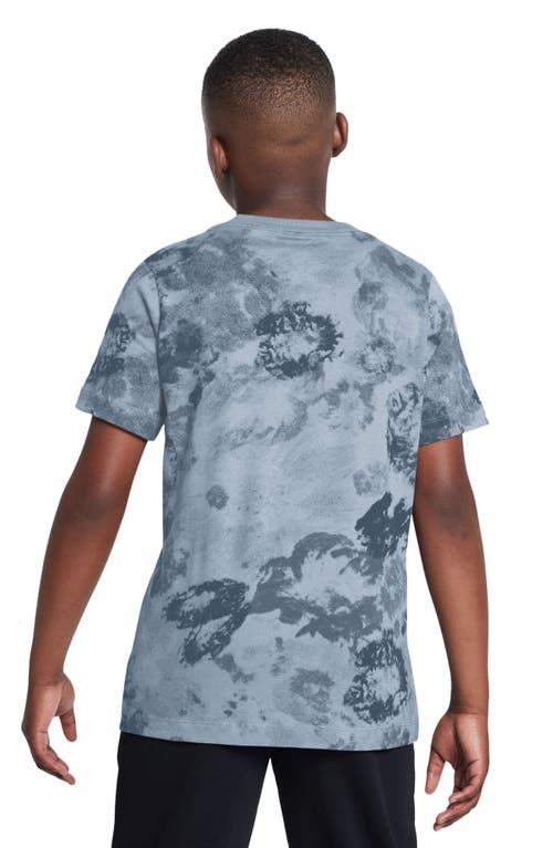 Shop Nike Kids' Sportswear Club Tie-dye T-shirt In Armory Blue