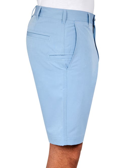 Construct Con.struct Solid Flat Front Performance Shorts In Blue