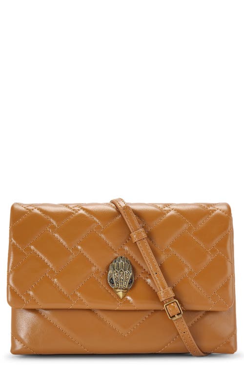 Kurt Geiger London Kensington Duet Quilted Leather Crossbody Bag in Medium Brown at Nordstrom