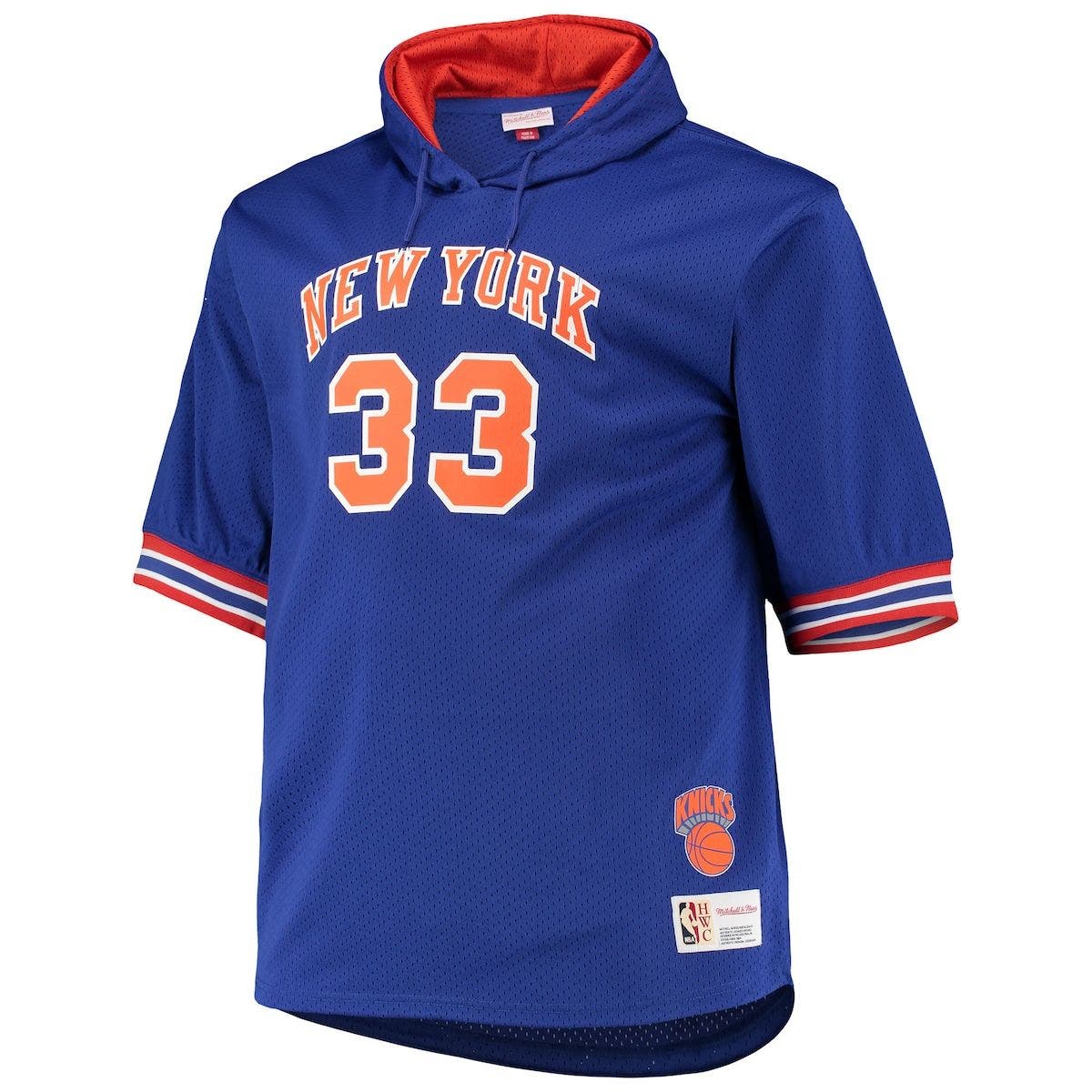 knicks short sleeve hoodie