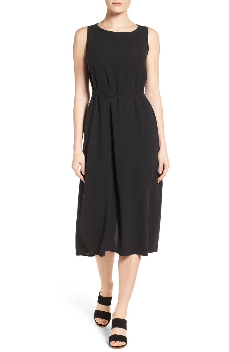 Eileen Fisher Silk Midi Dress (Regular & Petite) | Nordstrom