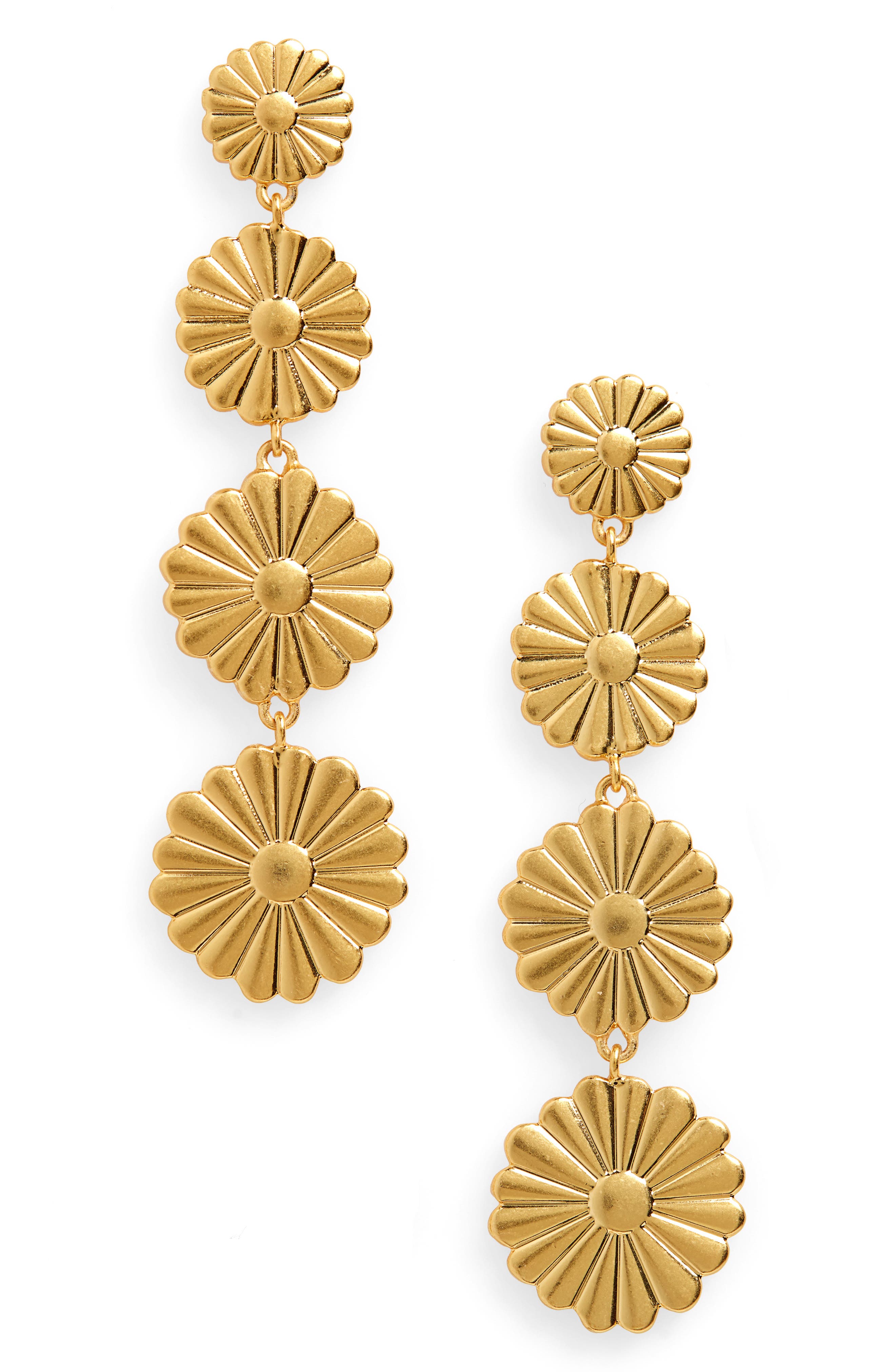 Madewell Delicate Daisy Statement Earrings Nordstrom
