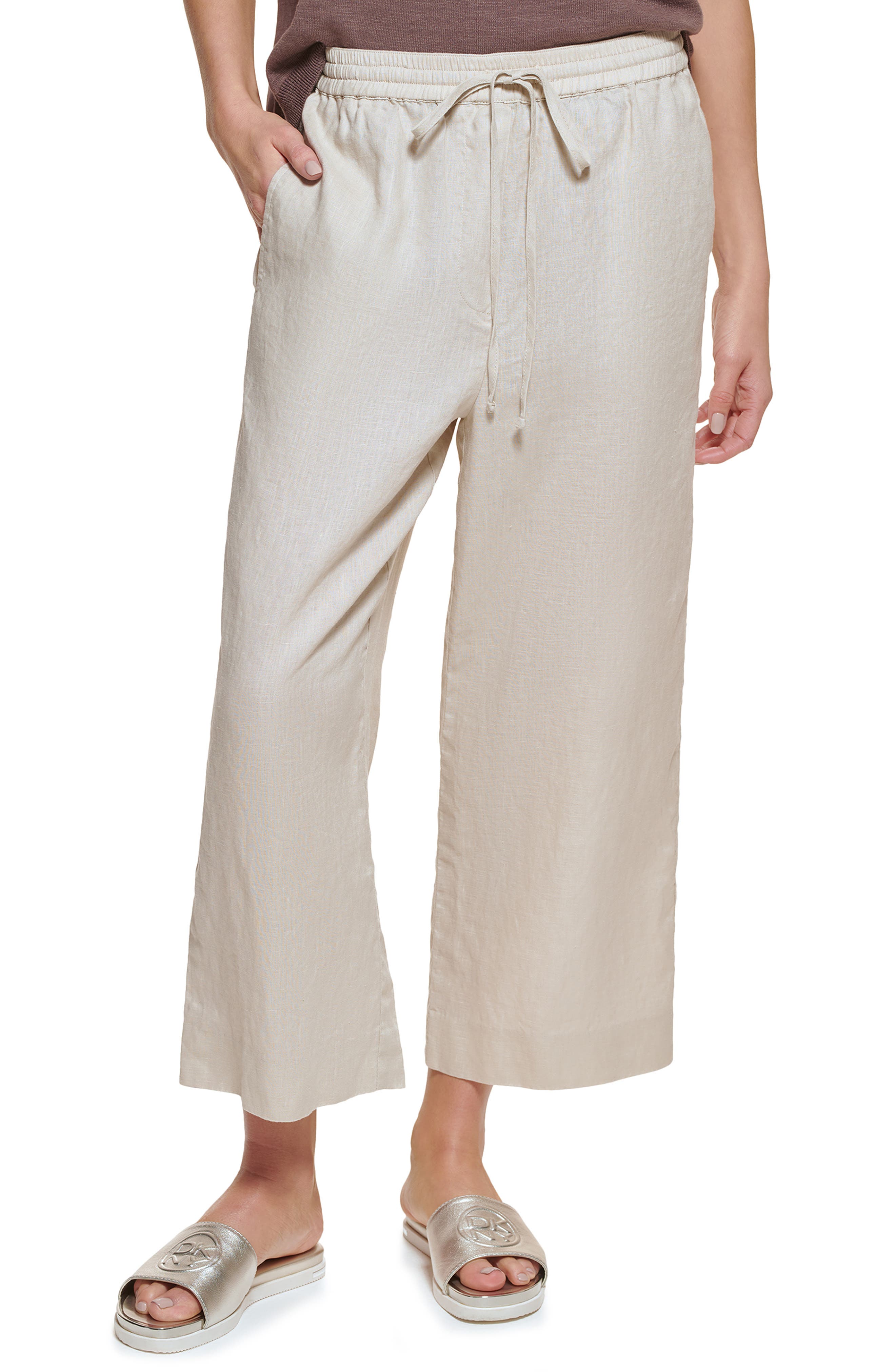 white beach pants womens