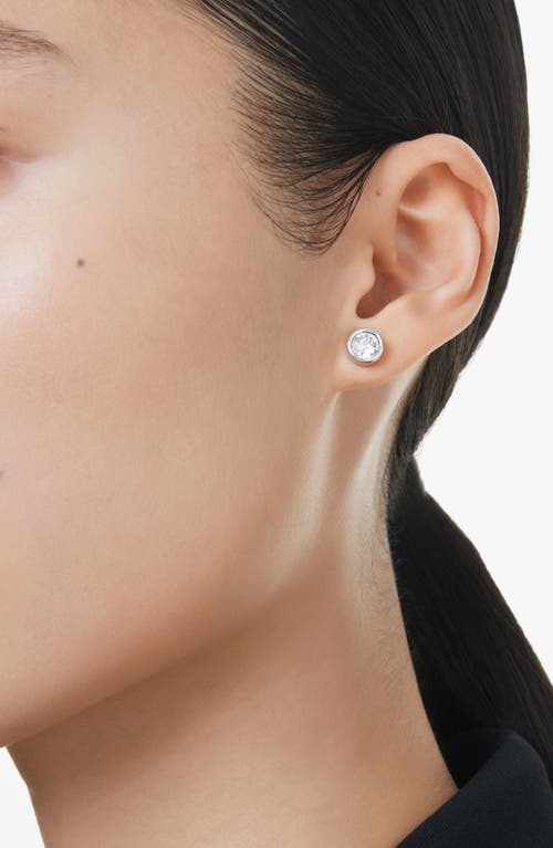 Shop Swarovski Imber Crystal Stud Earrings In Silver