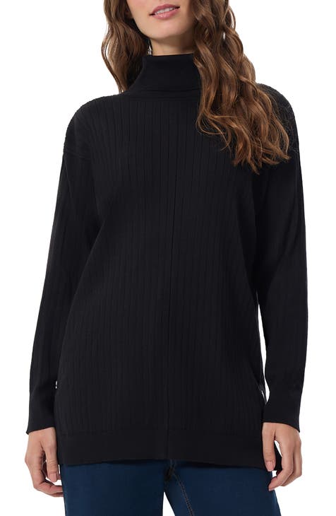 Black turtleneck tunic best sale