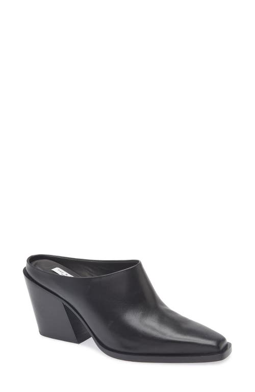 Rag & Bone Eclipse Leather Wedge Mules In Black