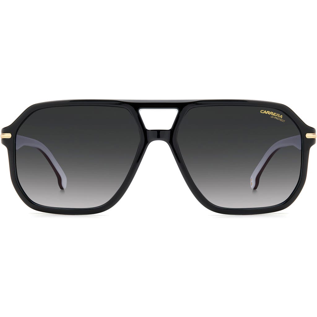 Carrera Eyewear 59mm Rectangular Sunglasses In Black