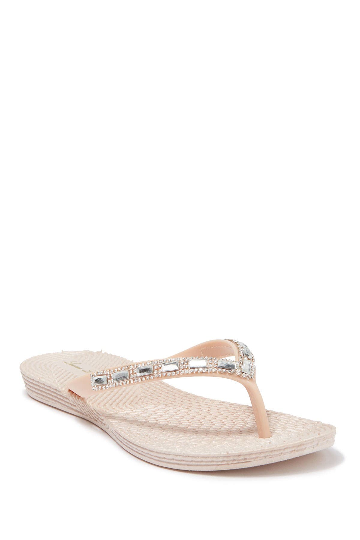 embellished flip flops
