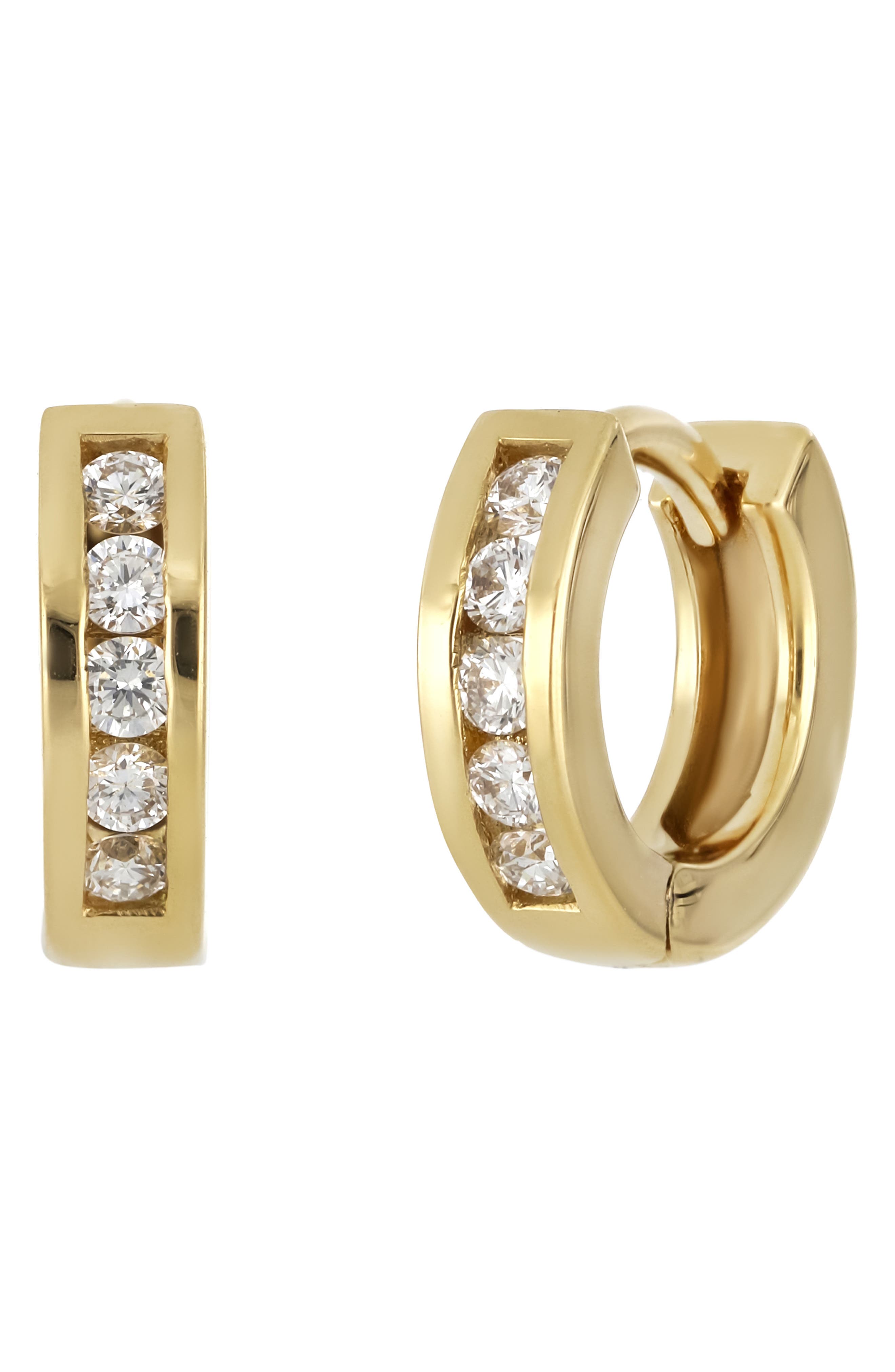 Bony Levy Audrey Diamond Hoop Earrings Nordstrom