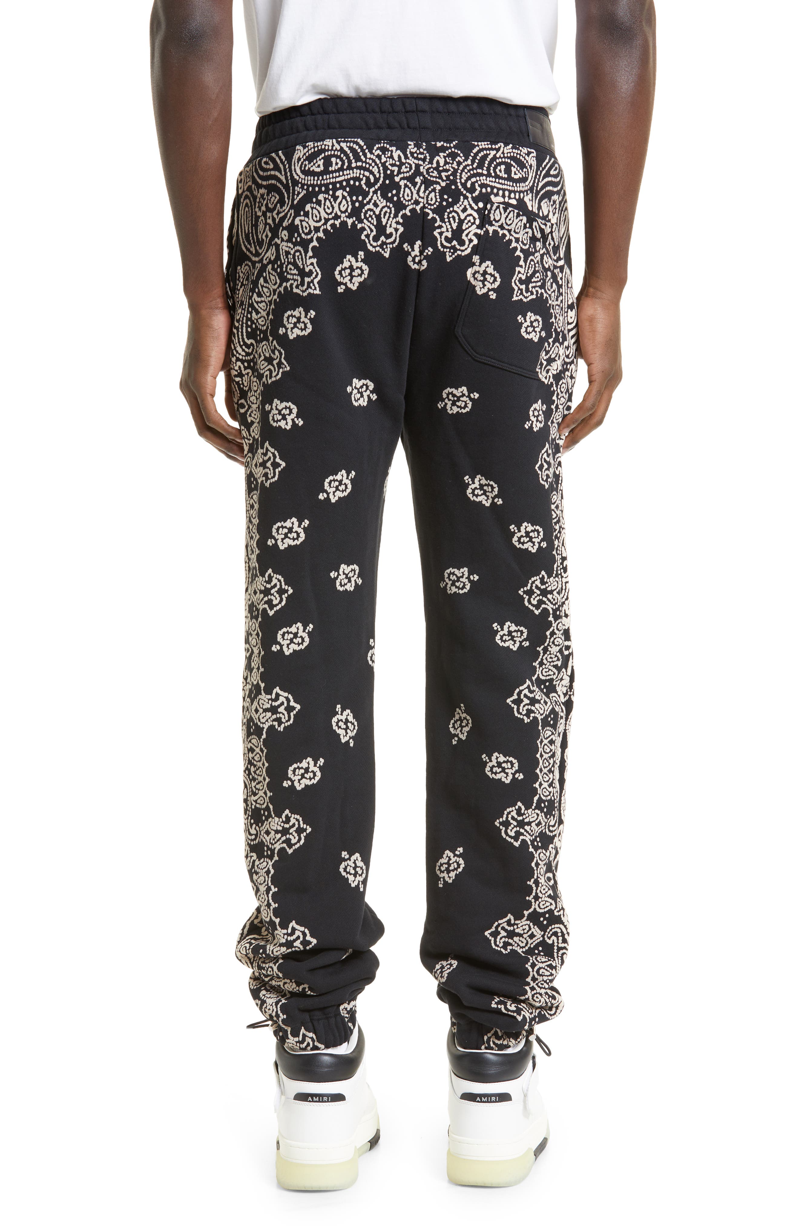 bandana print sweats