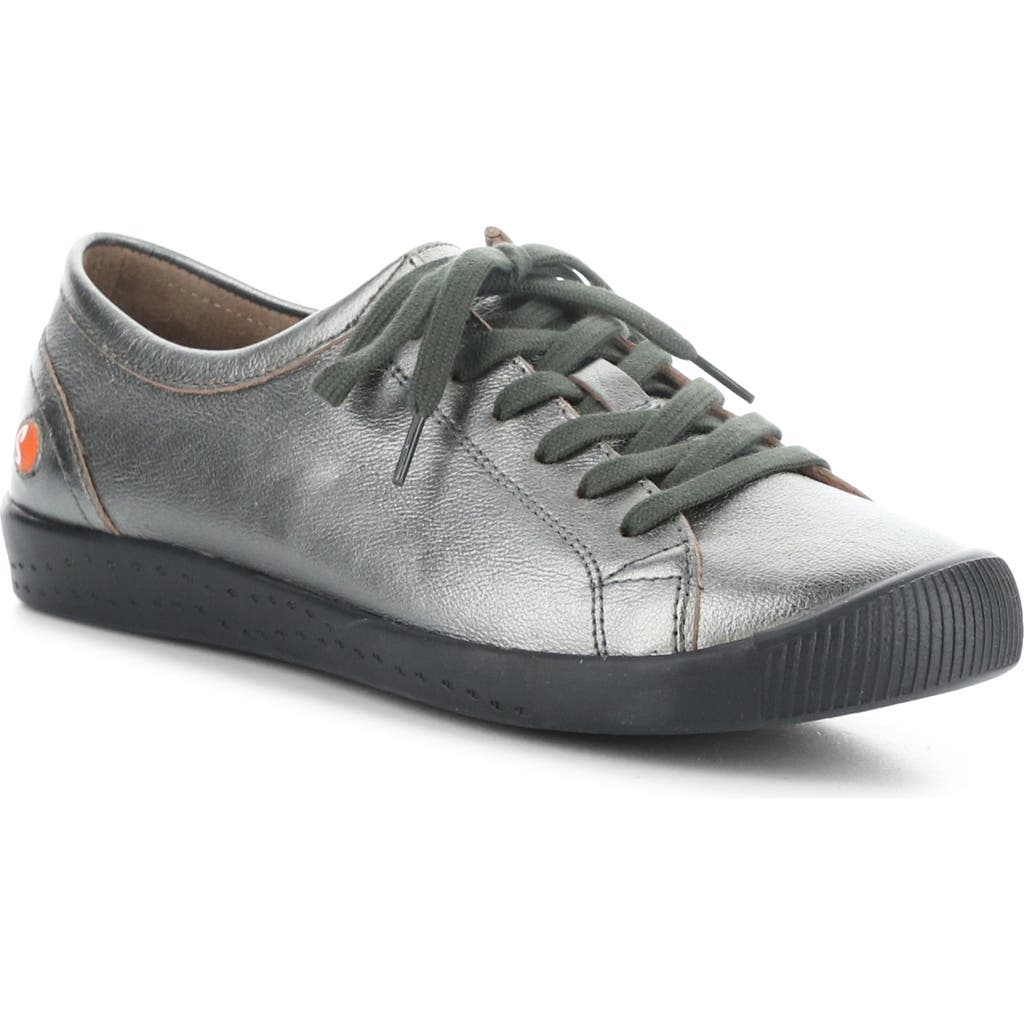 Softinos By Fly London Isla Sneaker In 644 Graphite Laminate