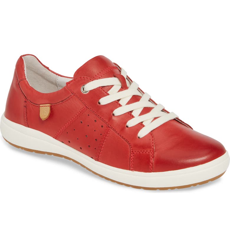 JOSEF SEIBEL Caren 01 Sneaker, Main, color, RED LEATHER