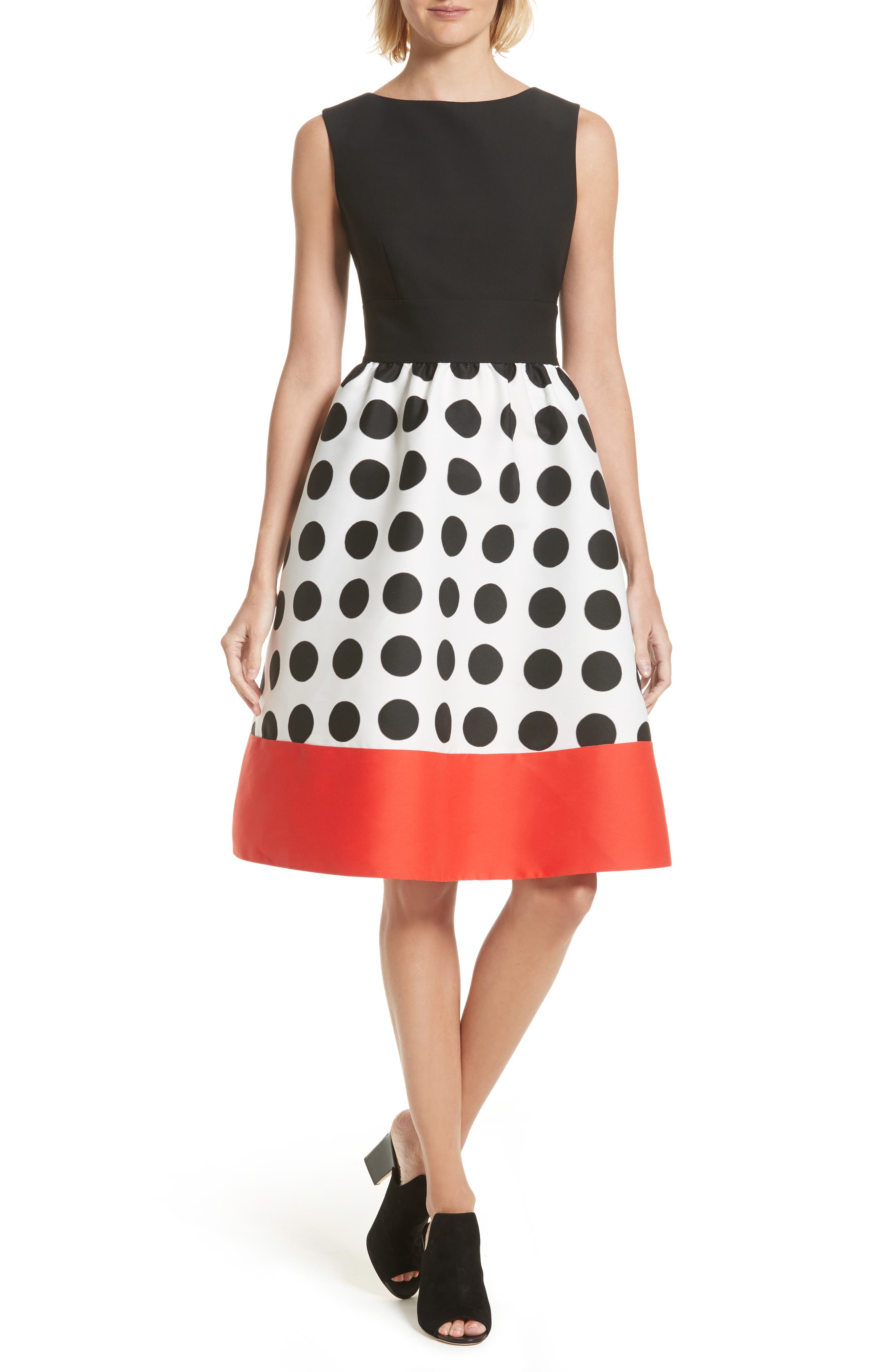 kate spade new york colorblock fit & flare dress Nordstrom