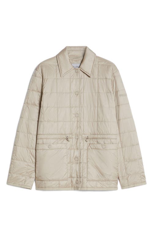 Max Mara Como Quilted Jacket In Brown
