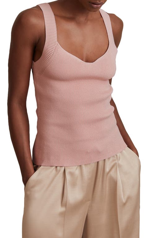 Reiss Dani Rib Tank Blush at Nordstrom,