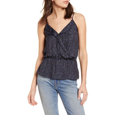 Chelsea28 Print Peplum Camisole, Blue