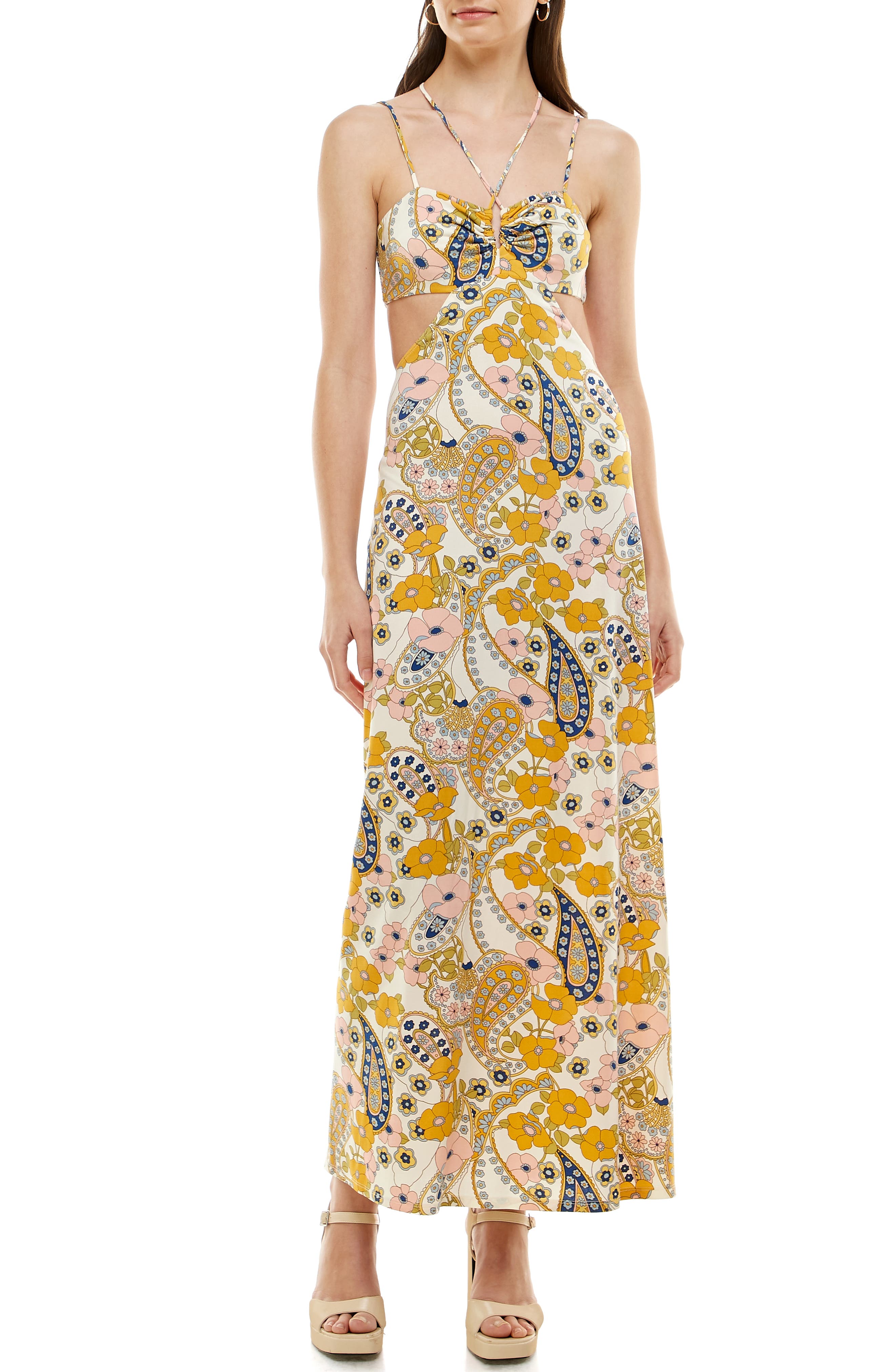 yellow maxi dress nordstrom