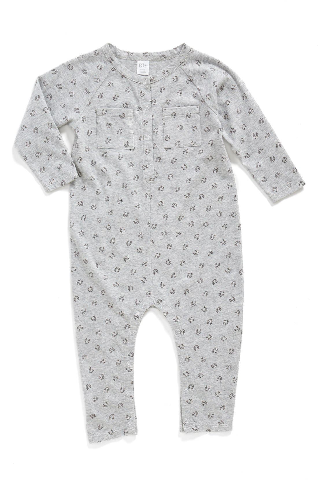 Nordstrom Baby Cotton Romper (Baby Boys) Nordstrom