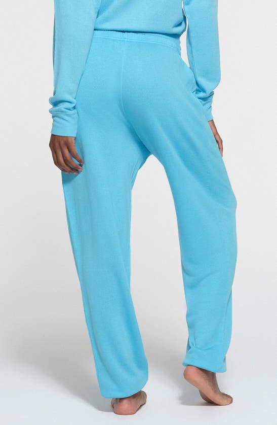 Shop Skims Chase Sport French Terry Joggers In Cyan