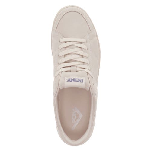 Pony Mens M-pro Low Lux Genuine Suede Premium Lace Up Athletic Sneaker Shoe In Oatmeal/off White