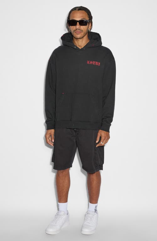 Shop Ksubi Krush Drawstring Cargo Shorts In Black