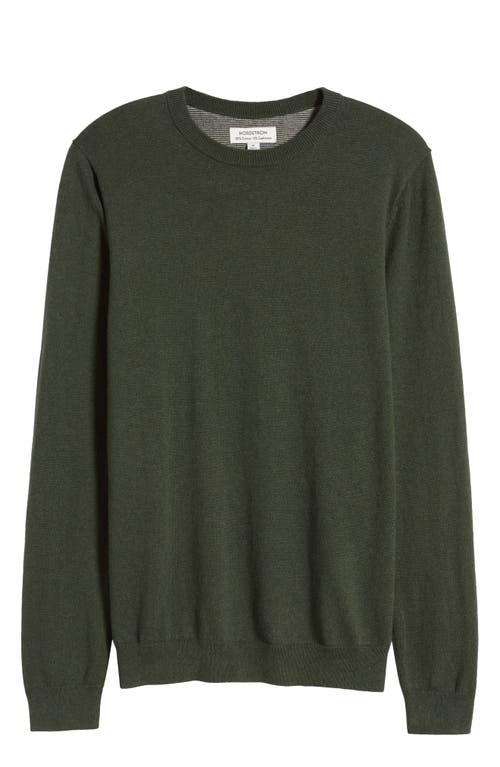 NORDSTROM NORDSTROM COTTON & CASHMERE CREWNECK SWEATER 