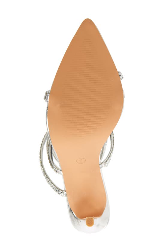 Shop Azalea Wang Gianella Water Resistant Ankle Strap Sandal In Silver