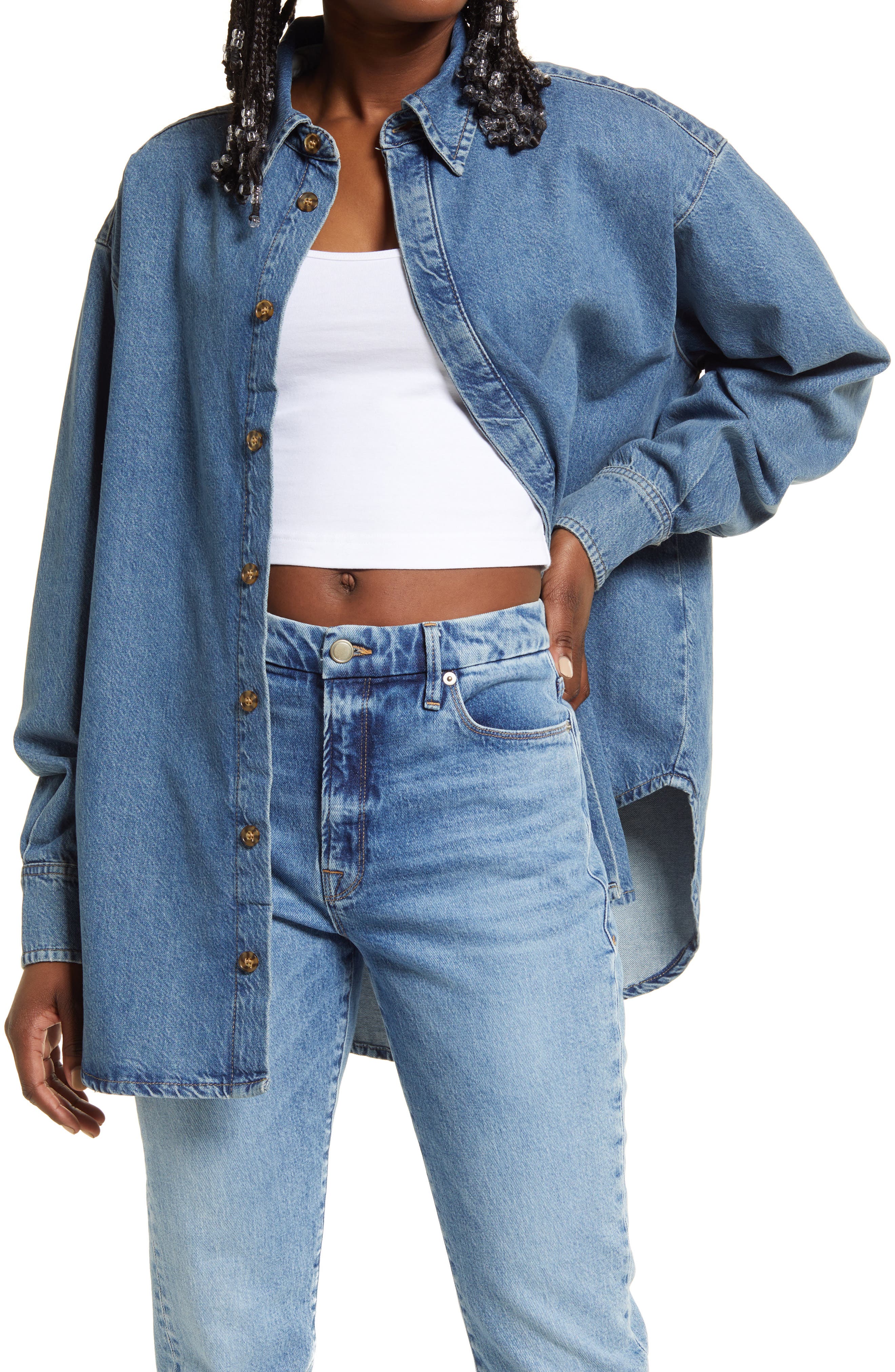 jeans top for ladies