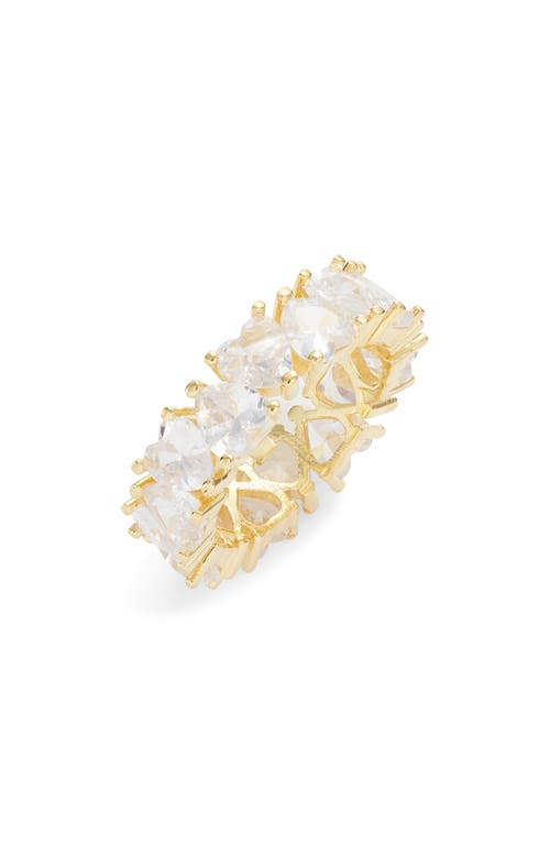 SHYMI Heart Cubic Zirconia Eternity Ring in Gold/White at Nordstrom