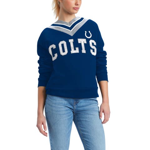 New York Giants Tommy Hilfiger Women's Zoey Raglan Pullover Sweatshirt &  Pants Tri-Blend Lounge Set 