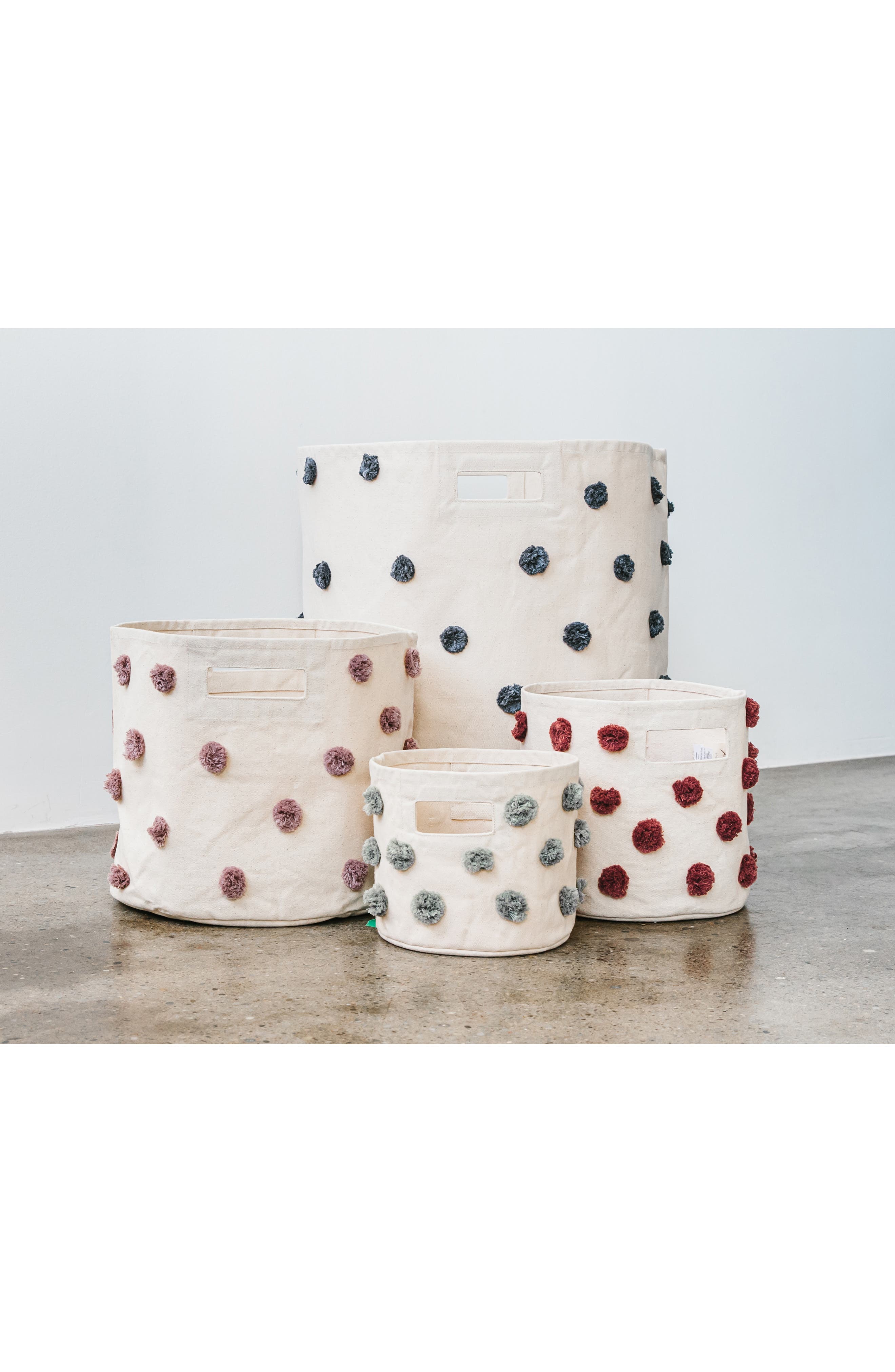 Pehr Mini Pompom Canvas Bin Nordstrom