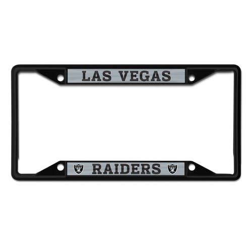 Wincraft Las Vegas Raiders Chrome Color License Plate Frame In Black