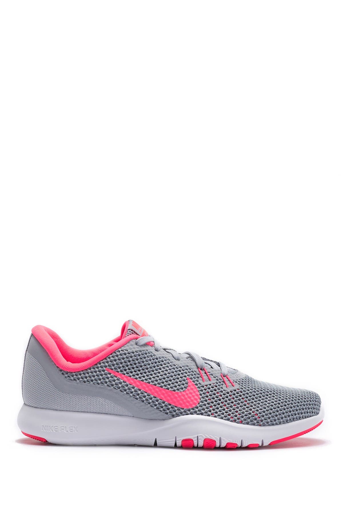 nike training flex trainer 7 in white and pink