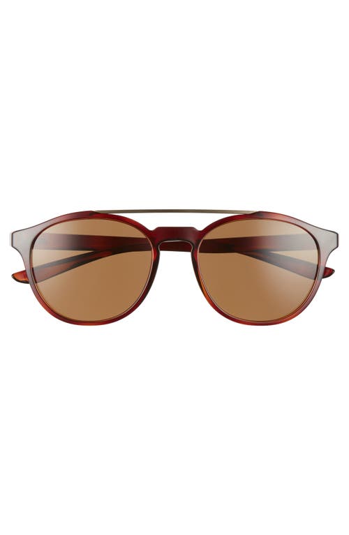 Shop Nike Kismet 54mm Round Sunglasses In Tortoise/brown