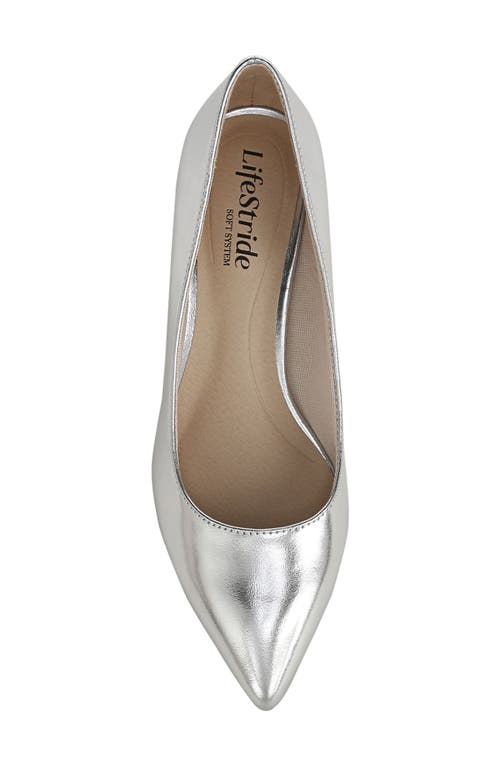 Shop Lifestride Minx Pointed Toe Pump In Silver